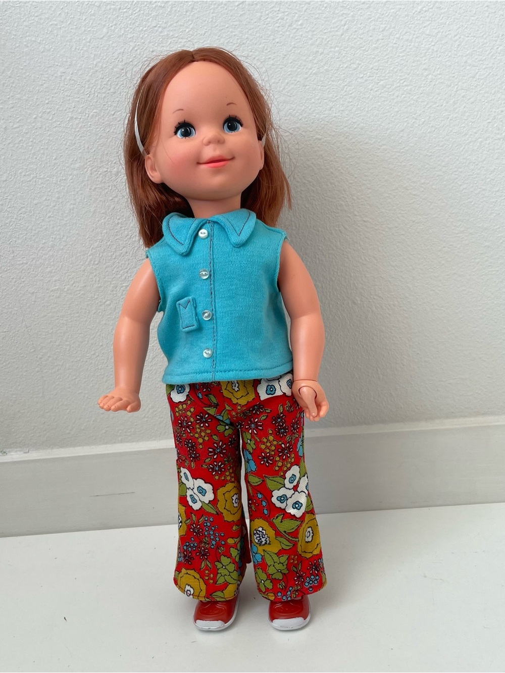 Mattel Vintage 1970 Doll Redhead Busy Becky original Cottagecore outfit